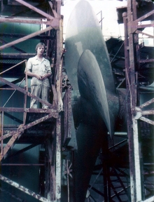Self next to propeller